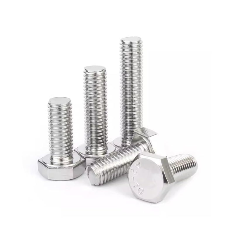 Instockbolts M10-1.5 X 12 Hex Head Screw Bolt, 304 Stainless Steel 18-8 Hex Head Bolts, DIN 933 Pack of 10 - Image 2